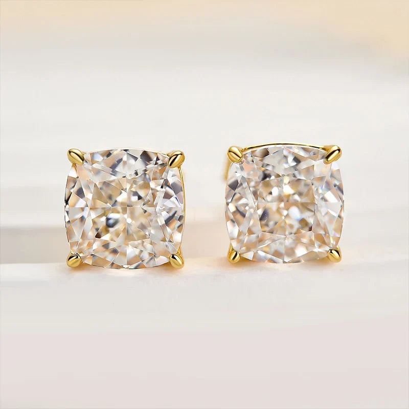 Cushion Cut Women's Stud Earrings