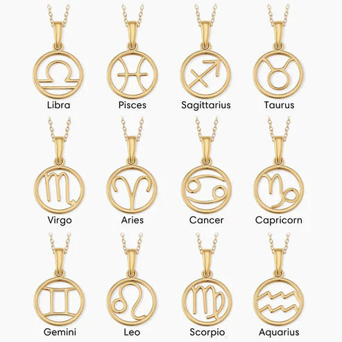 Zodiac sign necklace