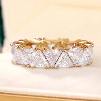 Vintage Triangle Stone Ring