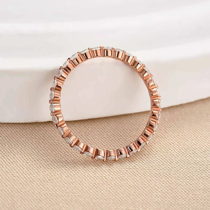 Round Cut Full Eternity Classic Ring