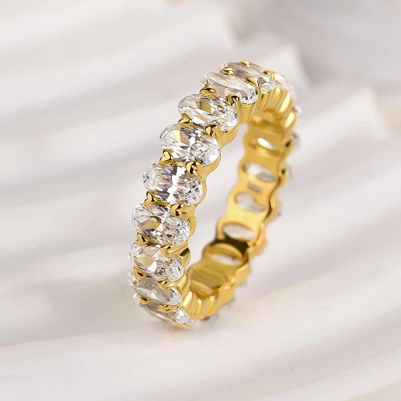Oval Cut Wedding Ring for Everyday Wear