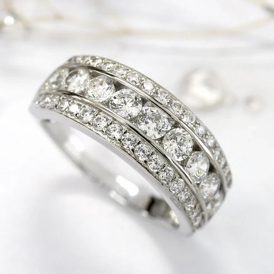 Elegant Silver Stone Ring