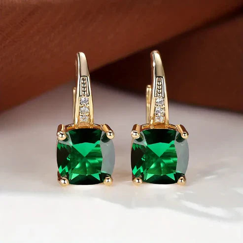 Mystic Stone Hoop Earrings