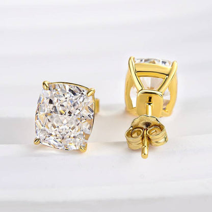 Classic Cushion Cut Women's Stud Earrings