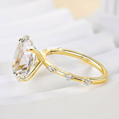 Oval Cut Simple Engagement Ring