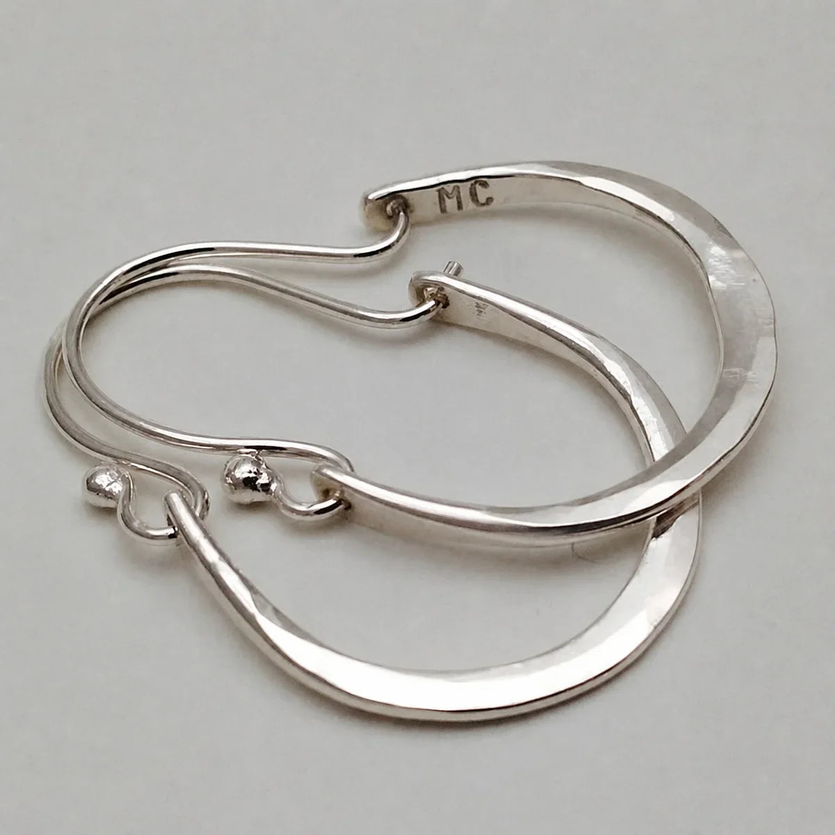 Minimal Silver Hoop Earrings