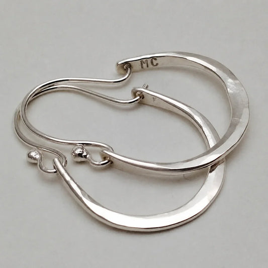 Minimal Silver Hoop Earrings