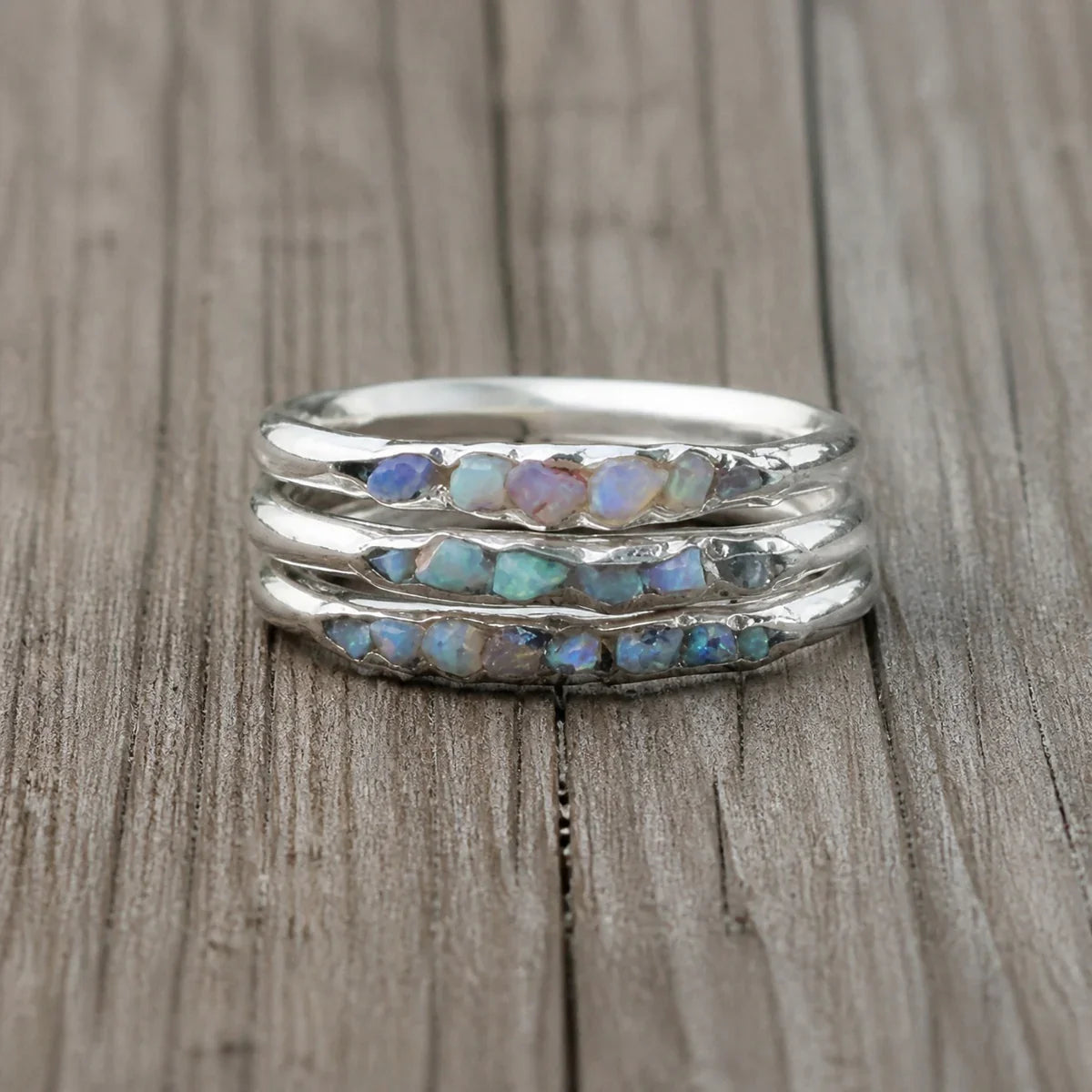Azure Stone Silver Ring